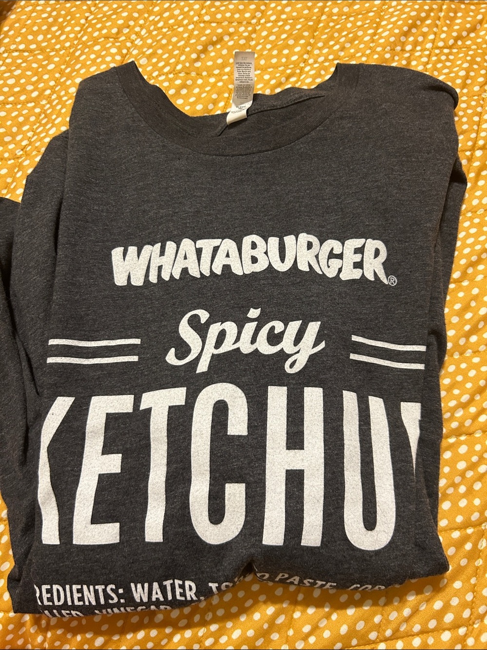 Whataburger Spicy Ketchup Graphic Tee - Dark Gray